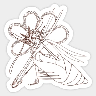 WOOD SPRITE LINEAR Sticker